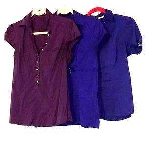 Bundle of 3 Purple Express Design Studio Blouses